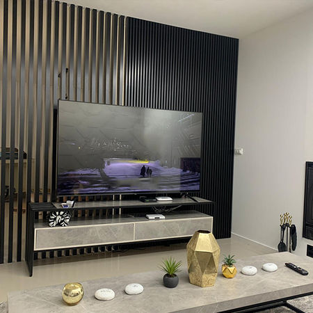 Indoor Living Room TV Wall Decor Aluminum Cladding