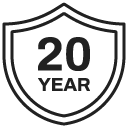 20 Year Guarantee Icon