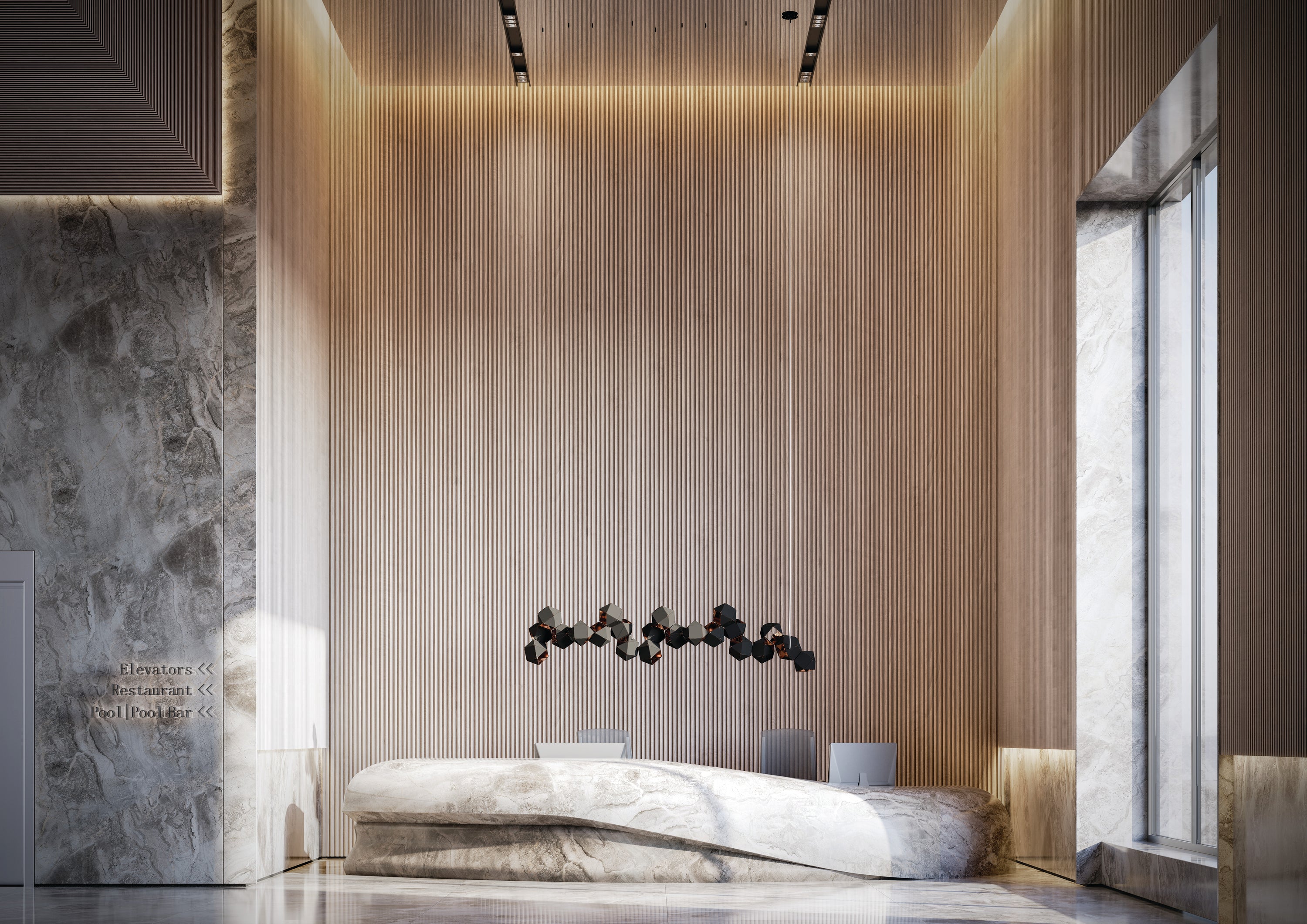 SlideLux Aluminum Wall Panel: 60mm  - 6" Sample